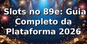 🎰 Slots no 89e: Guia Completo da Plataforma 2026
